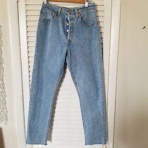 Levi's 501 Curvy Skinny Light Wash Jeans